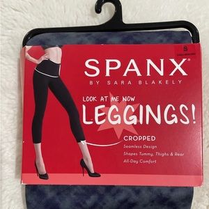 Spanx Women's Cropped Printed Seamless Leggings Size Medium